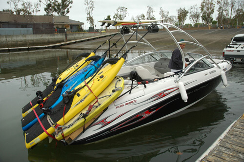 Jetboards in a boat